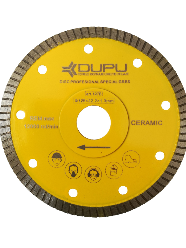Disc DIAMANTAT SPECIAL GRESIE 125x22.2x1.3